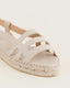 Alpargata Plana Holy White