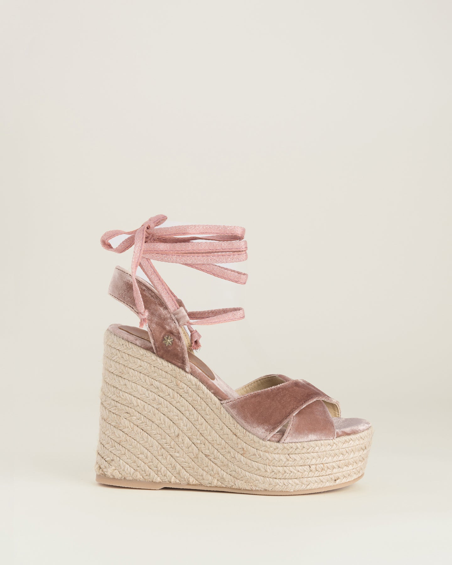 Cuña Alta Goyas Velvet Nude