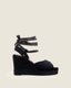 Cuña Alta Petite Goyas Velvet Black