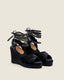 Cuña Alta Petite Goyas Velvet Black